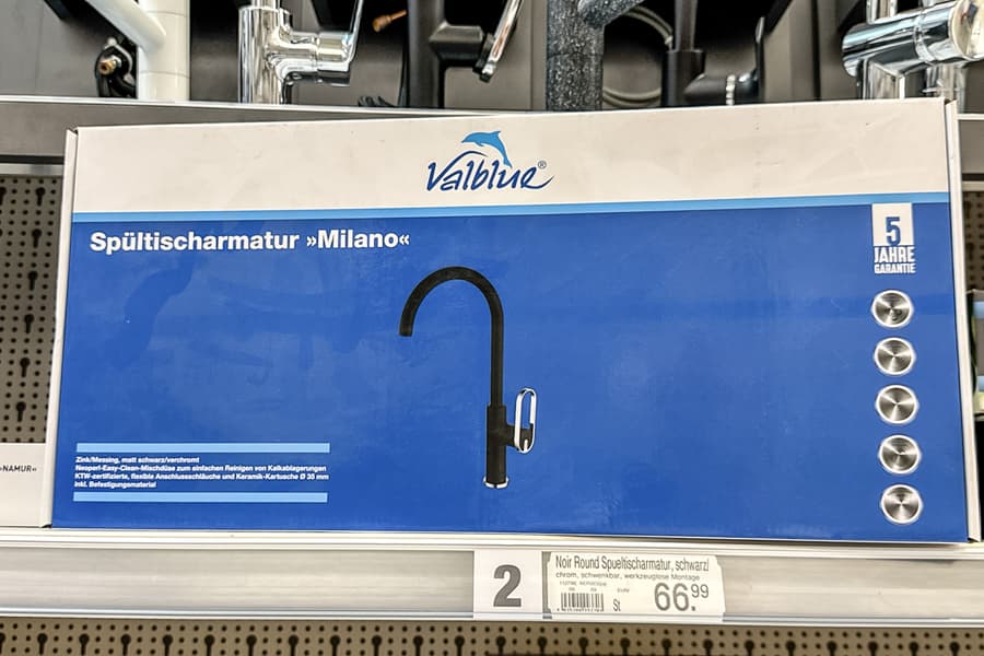 Spültischarmatur Valblue Milano